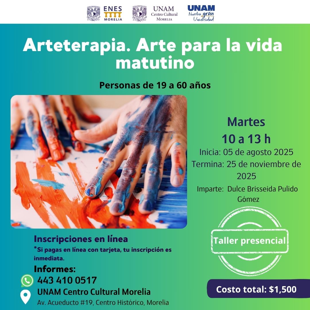 ARTETERAPIA: ARTE PARA LA VIDA, MATUTINO
