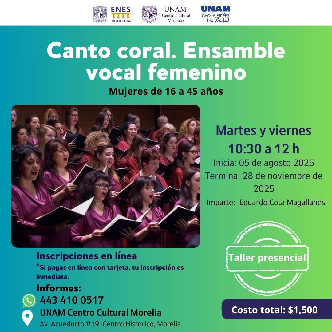 CANTO CORAL. ENSAMBLE VOCAL FEMENINO