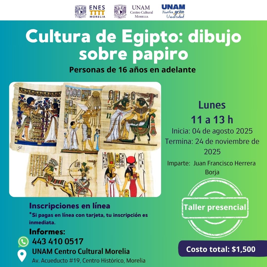 CULTURA DE EGIPTO: DIBUJO SOBRE PAPIRO