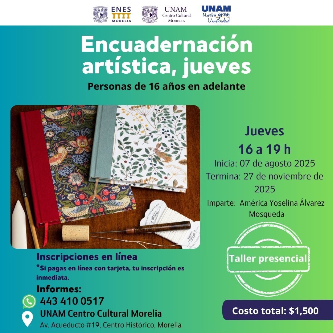 ENCUADERNACIÓN ARTÍSTICA, JUEVES