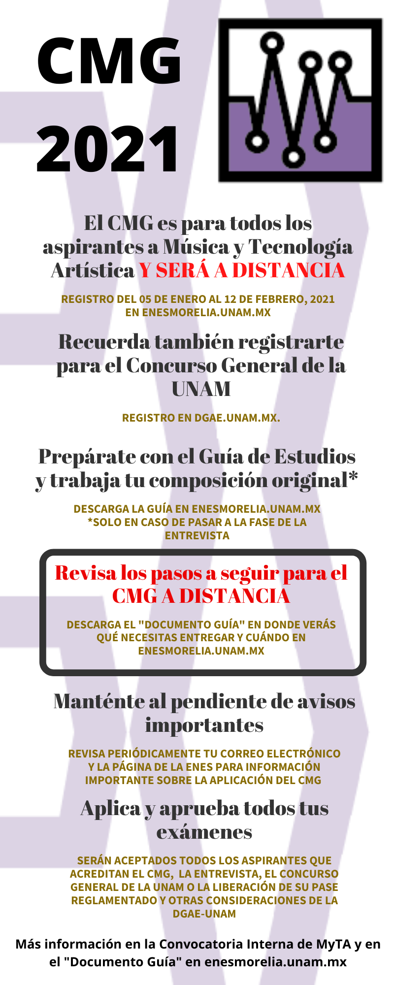 EXAMEN DE CONOCIMIENTOS MUSICALES GENERALES (CMG) 2021