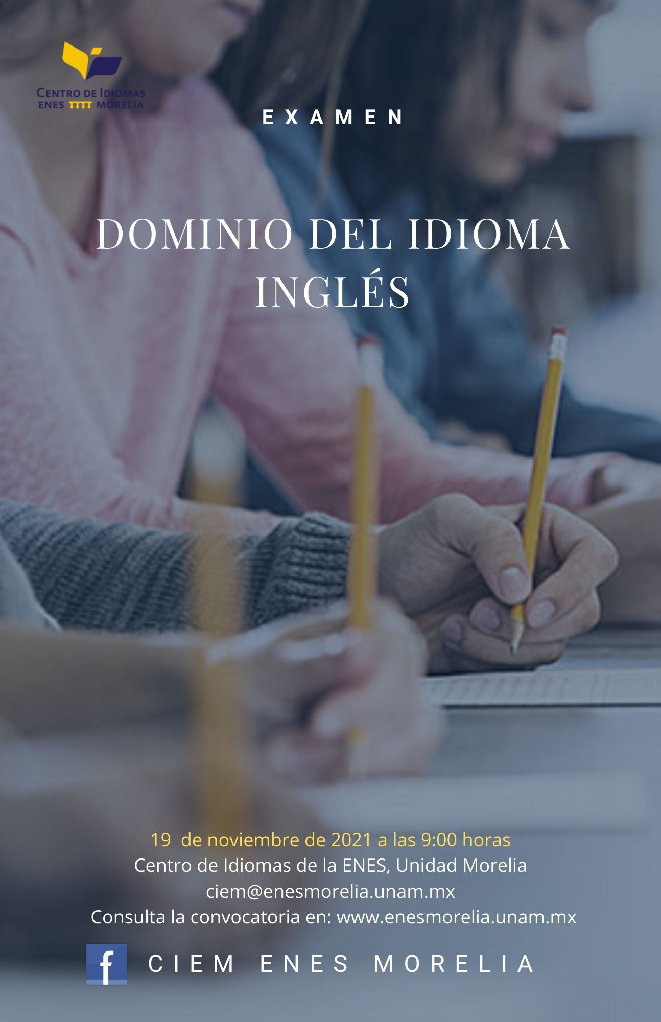 EXAMEN DE DOMINIO DEL INGLÉS