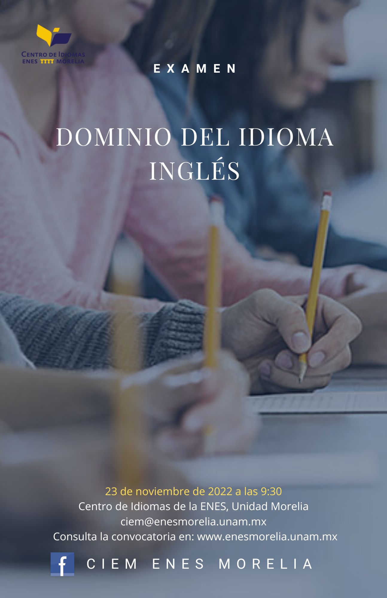 EXAMEN DE DOMINIO EN INGLÉS
