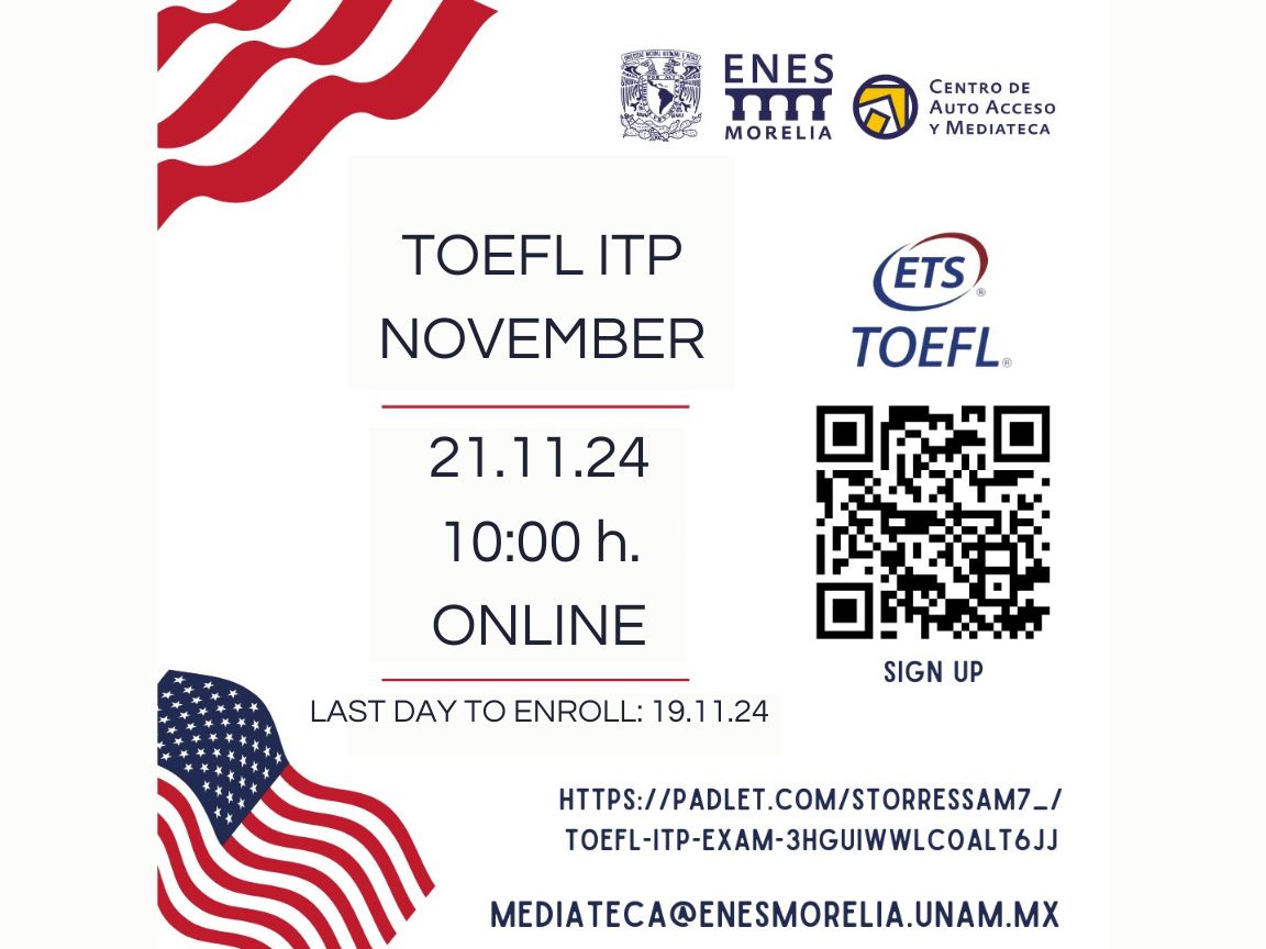 TOEFL ITP NOVIEMBRE 2024